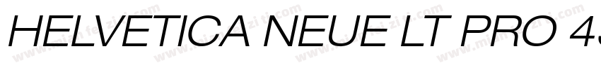 HELVETICA NEUE LT PRO 43 LIGHT EXTE字体转换